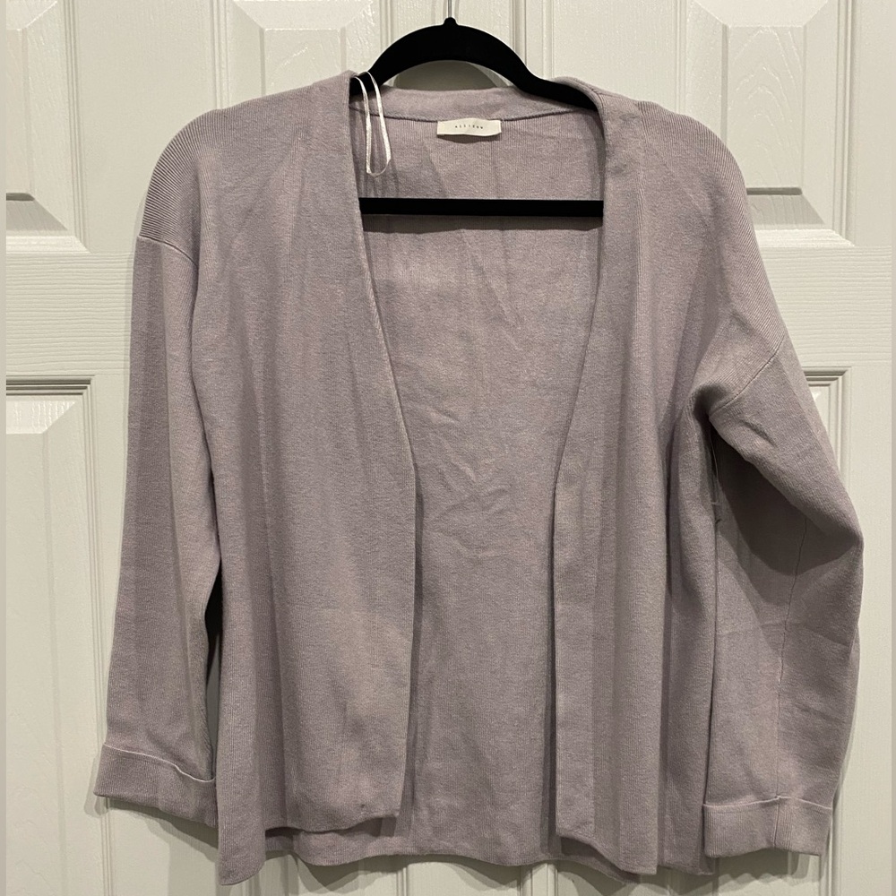 New! All row purple womens cardigan size XS petite
